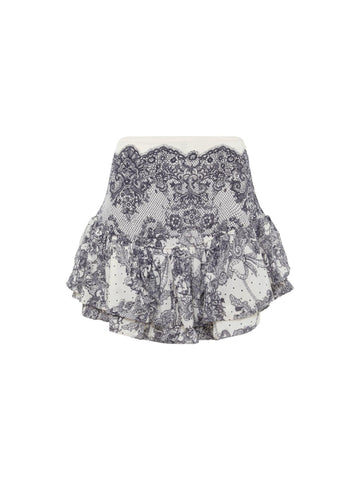 Blugirl Shorts con stampa pizzo