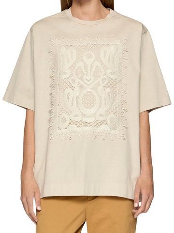 Dondup T-shirt oversize con ricamo