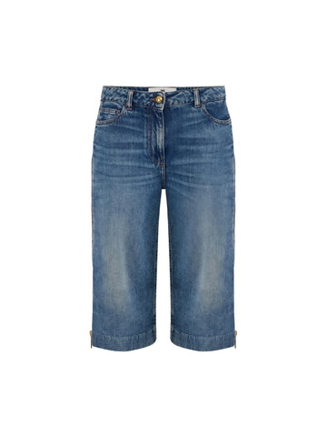 Elisabetta Franchi Shorts di jeans con zip