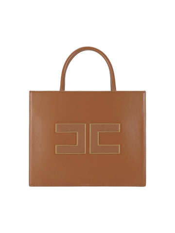 Elisabetta Franchi Borsa tote grande con logo