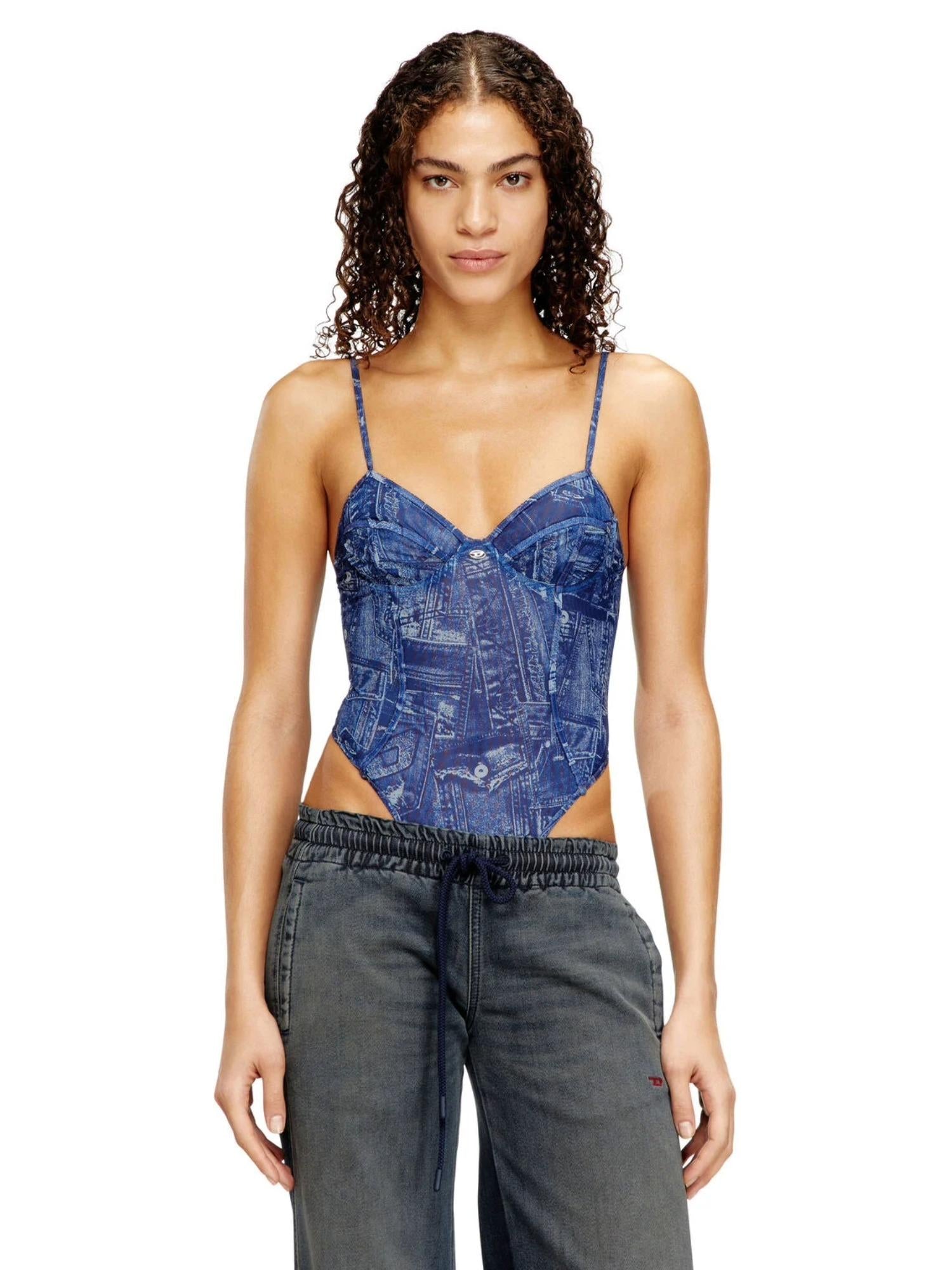 Diesel body met denimprint Bridget-Dnm