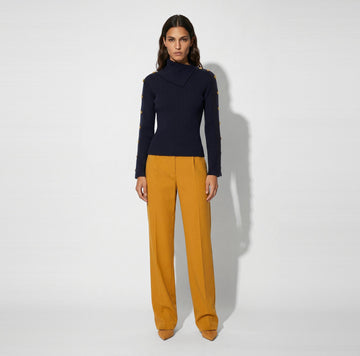 Pullover in maglia con bottoni gioiello