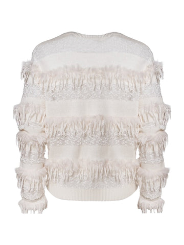 Maglia con Frange Orizzontali