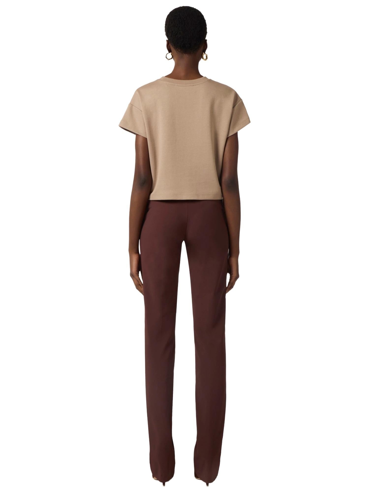 Elisabetta Franchi Pantalone flare con cintura