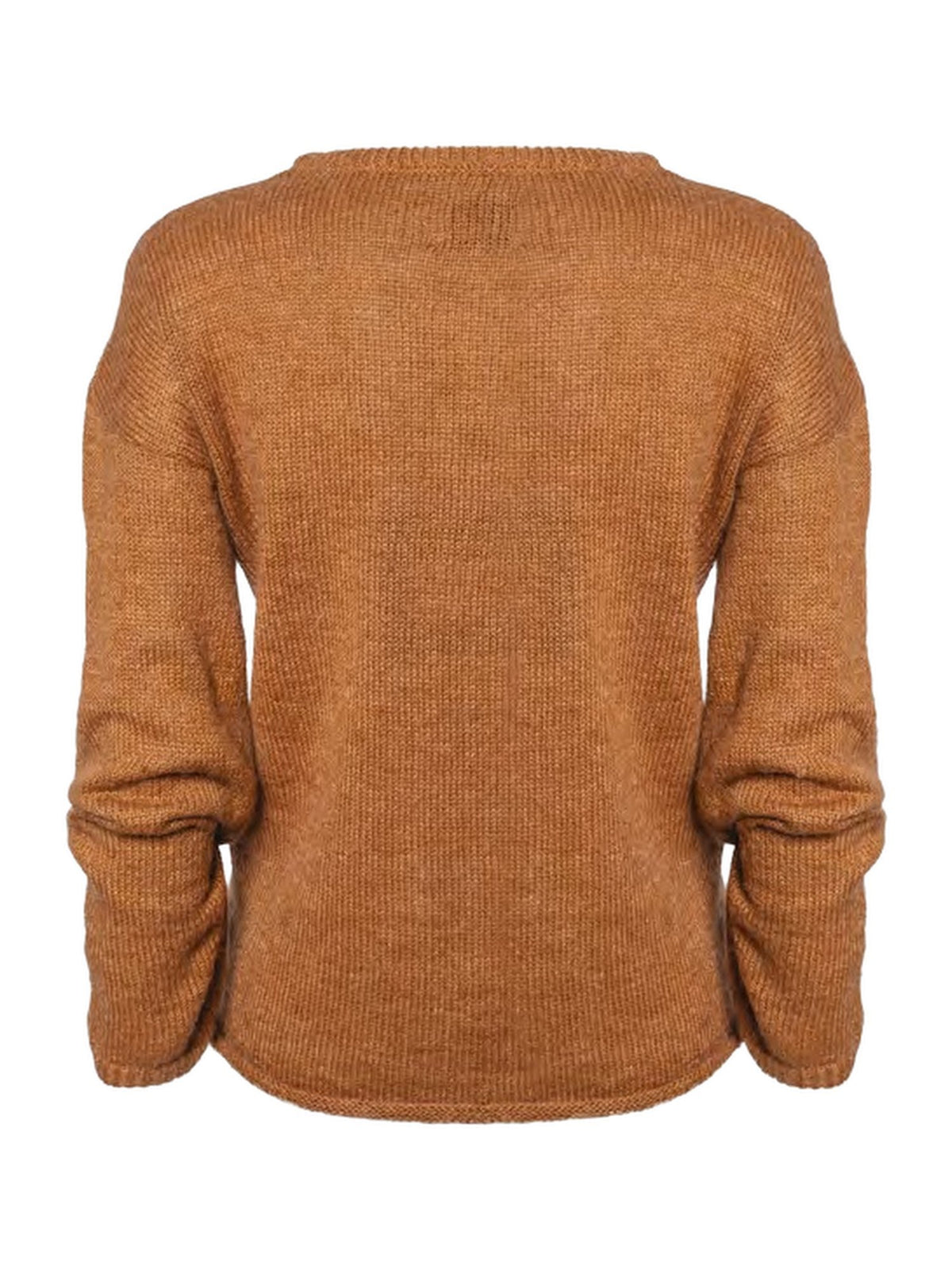 Maglia Girocollo con Ricami Floreali