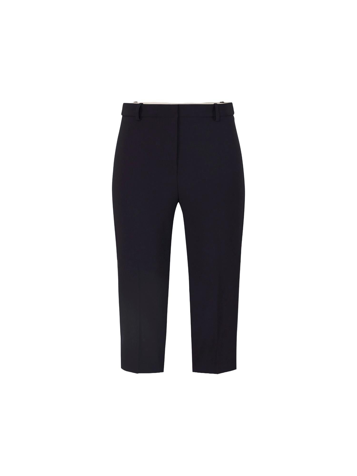 Elisabetta Franchi Pantalone 7/8 con bande in raso