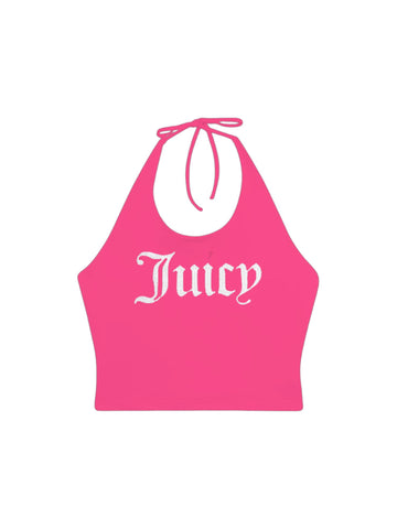 Juicy Couture Top con logo Tied Halter