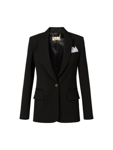 Elisabetta Franchi Giacca in gabardina di cotone