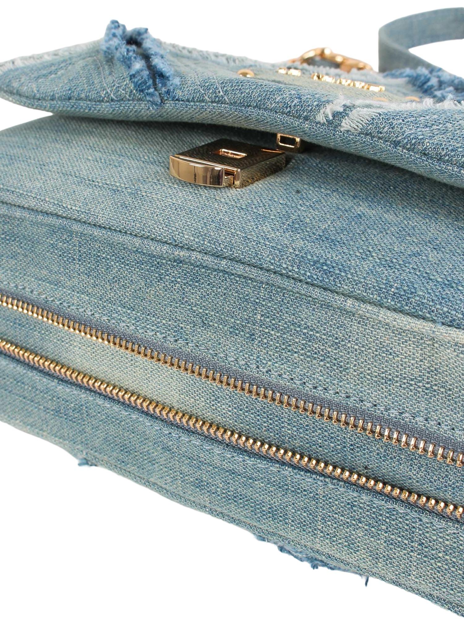 La Carrie Borsa media in denim Isabel