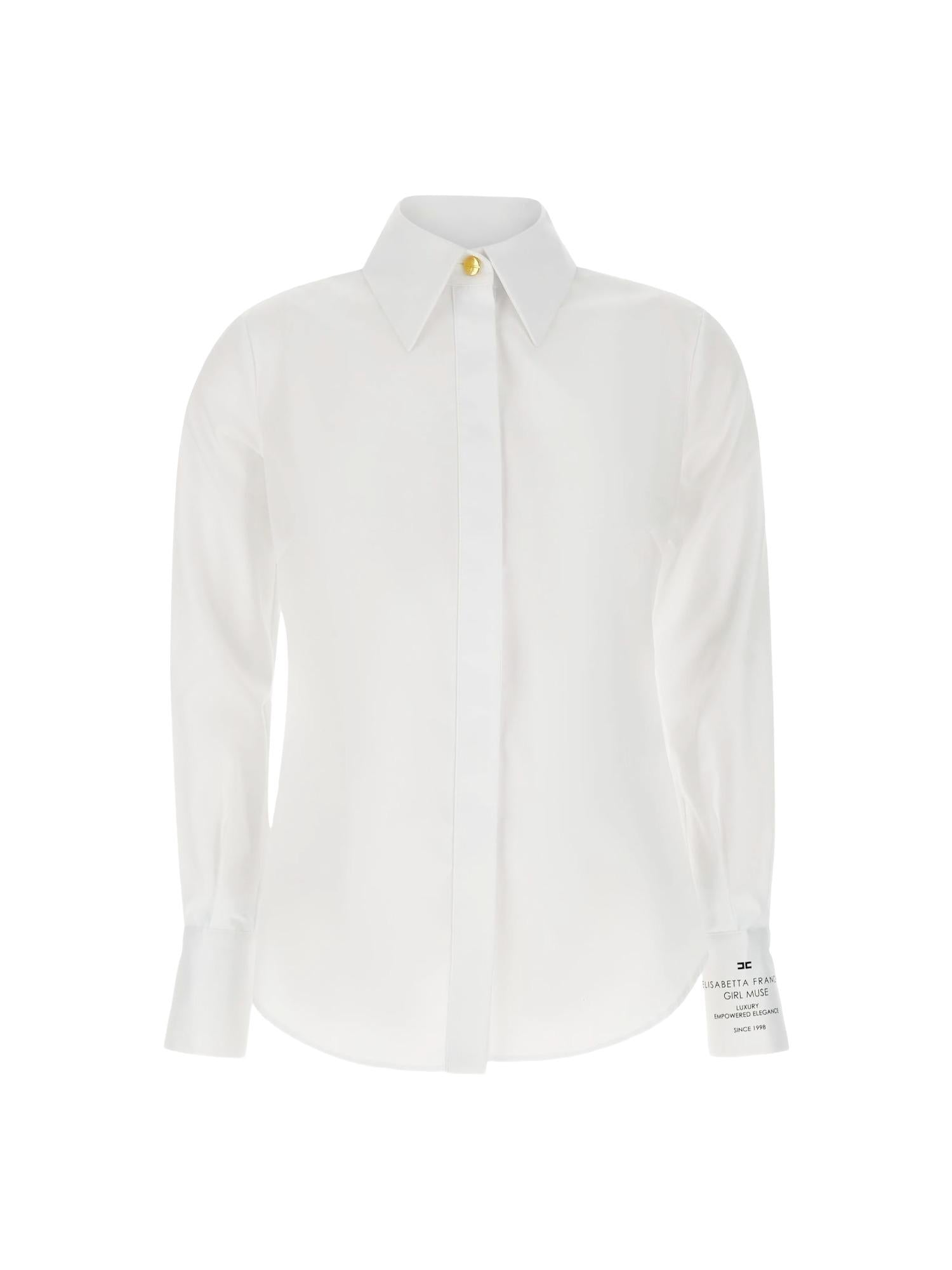 Elisabetta Franchi Camicia con logo sul polsino