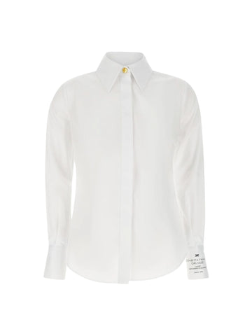 Elisabetta Franchi Camicia con logo sul polsino
