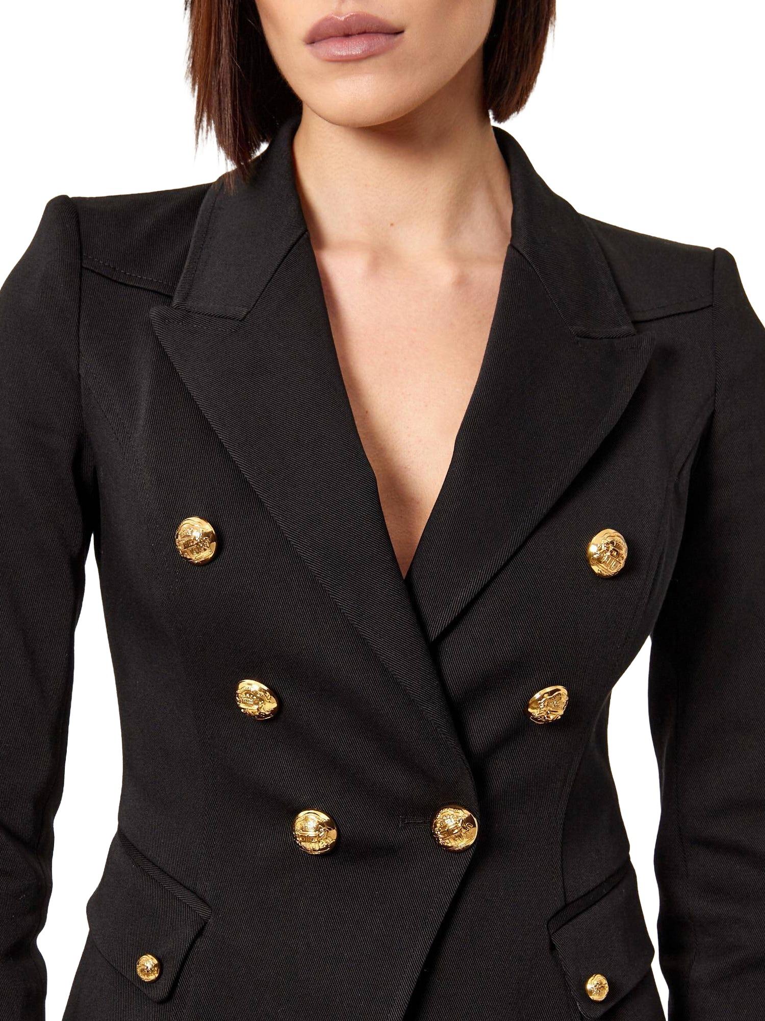 Elisabetta Franchi Giacca doppiopetto con bottoni gioiello
