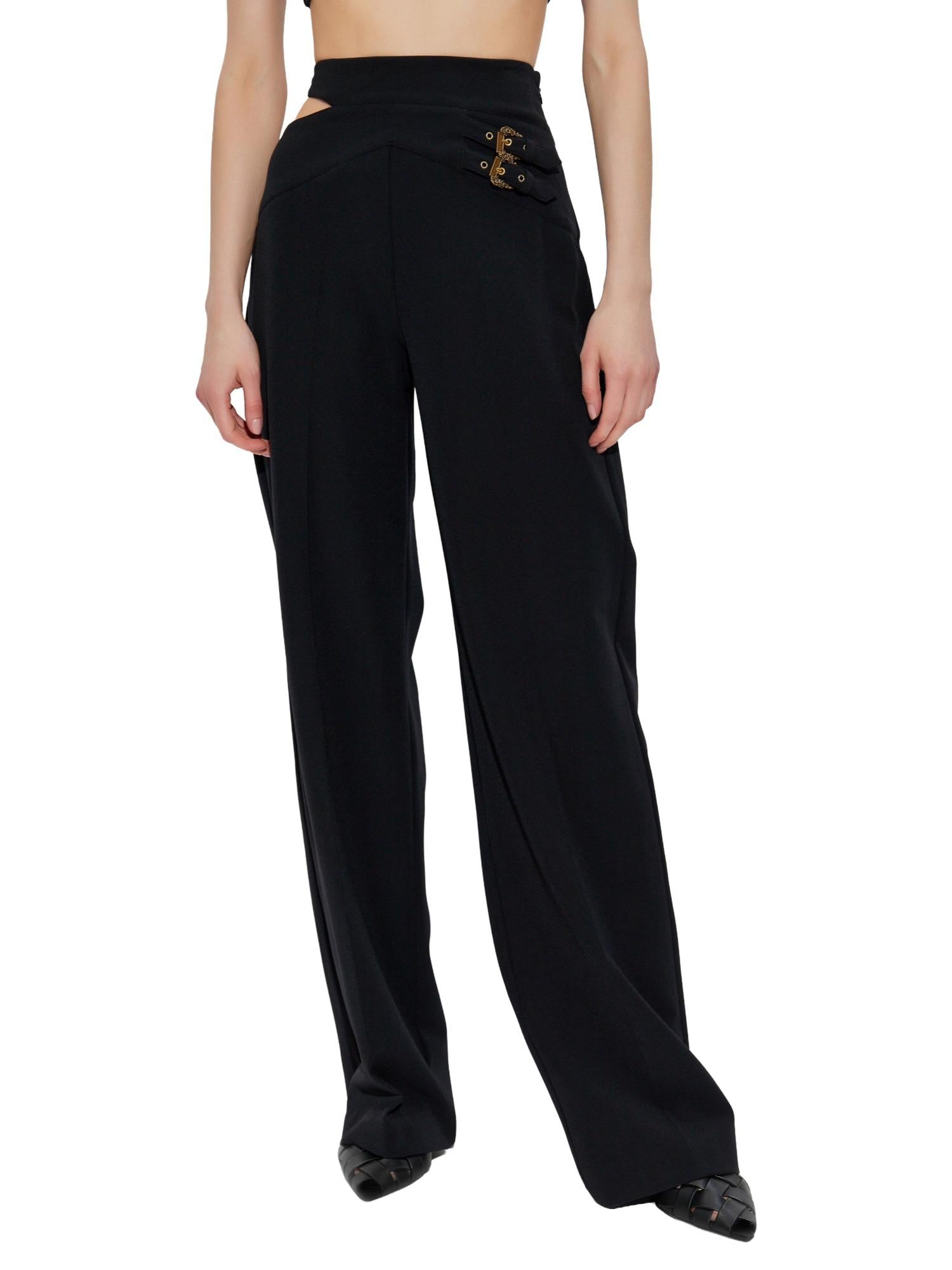 Versace Jeans Couture Pantalone con doppia fibbia Baroque