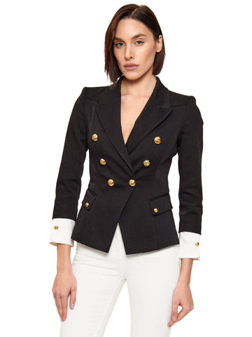 Elisabetta Franchi Giacca doppiopetto con bottoni gioiello