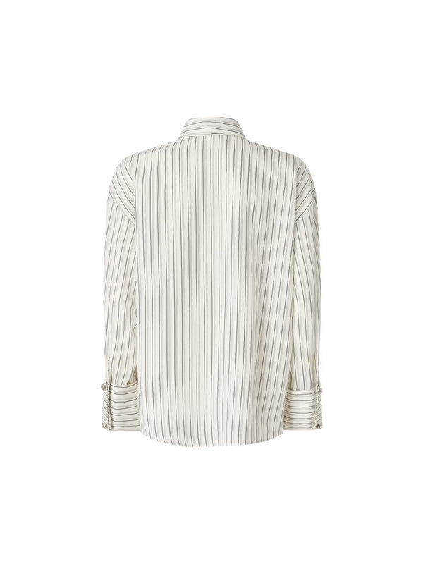 Camicia Oversize con Cravatta Rimovibile