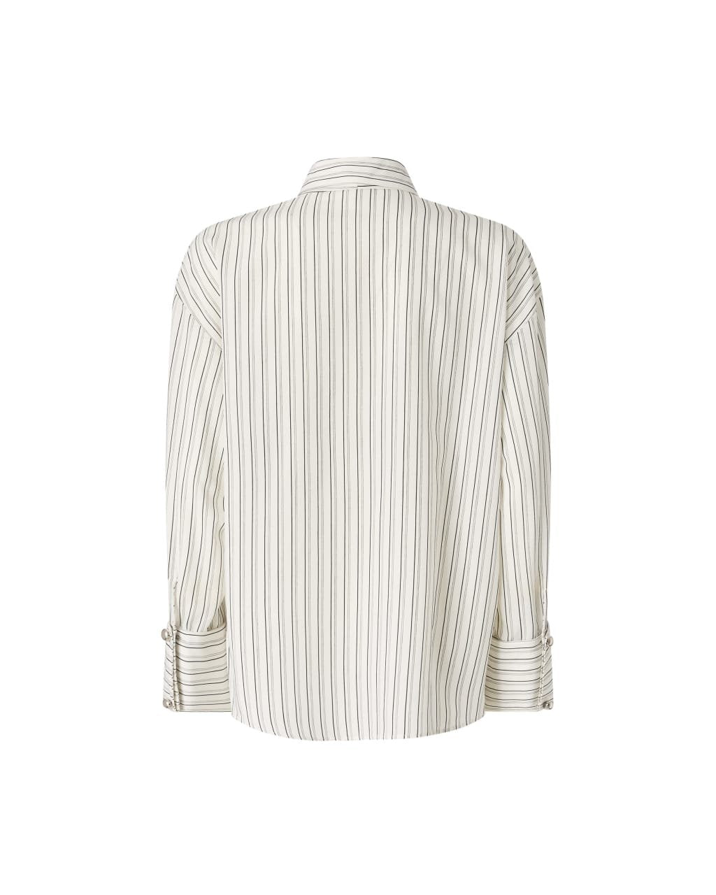 Pinko Camicia Oversize a Righe con Cravatta donna