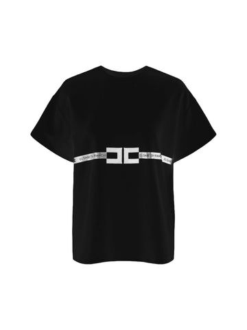 Elisabetta Franchi T-shirt oversize con logo