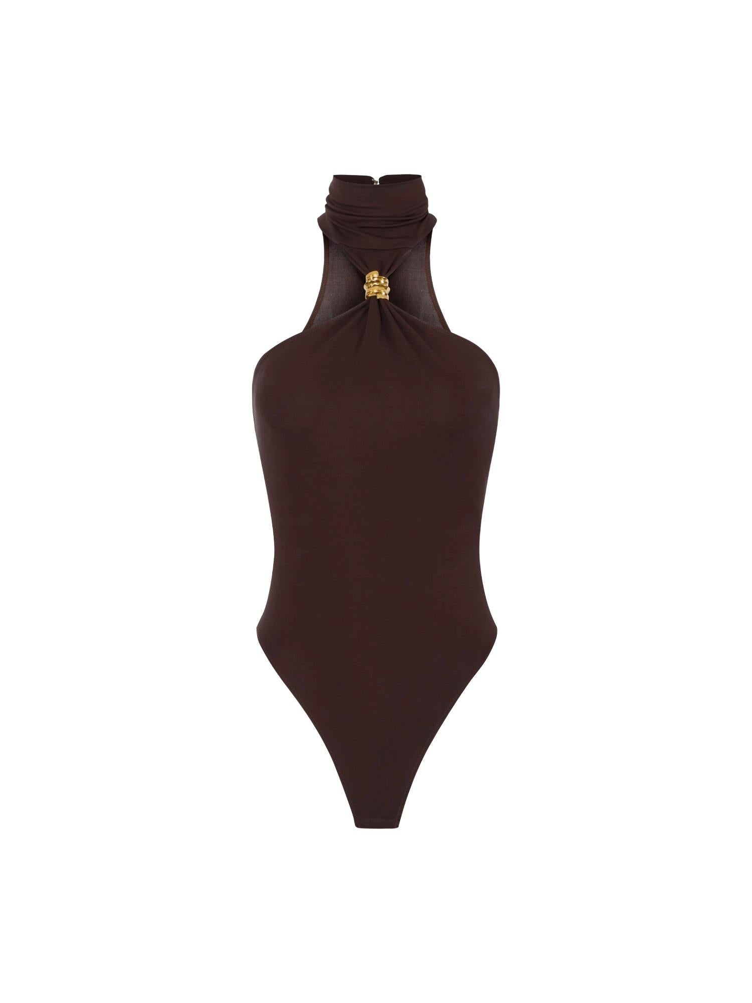 Elisabetta Franchi Body con fermanodo gioiello