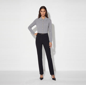 Pantaloni in doppio crêpe stretch