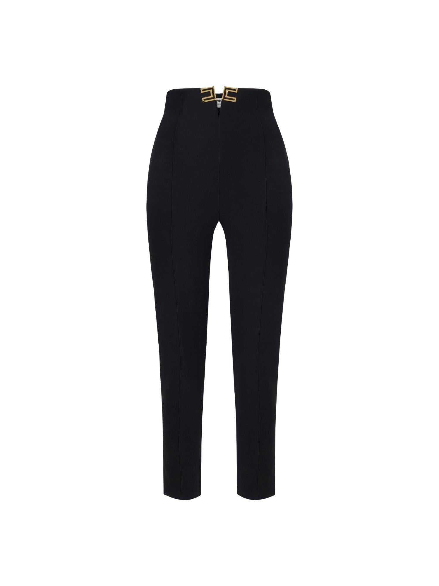 Elisabetta Franchi Pantalone con dettaglio logo