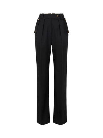 Elisabetta Franchi Pantalone con bottoni logati