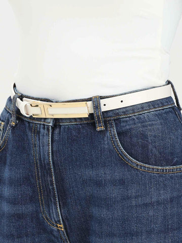 Elisabetta Franchi Cintura con placca logo 1,5 cm