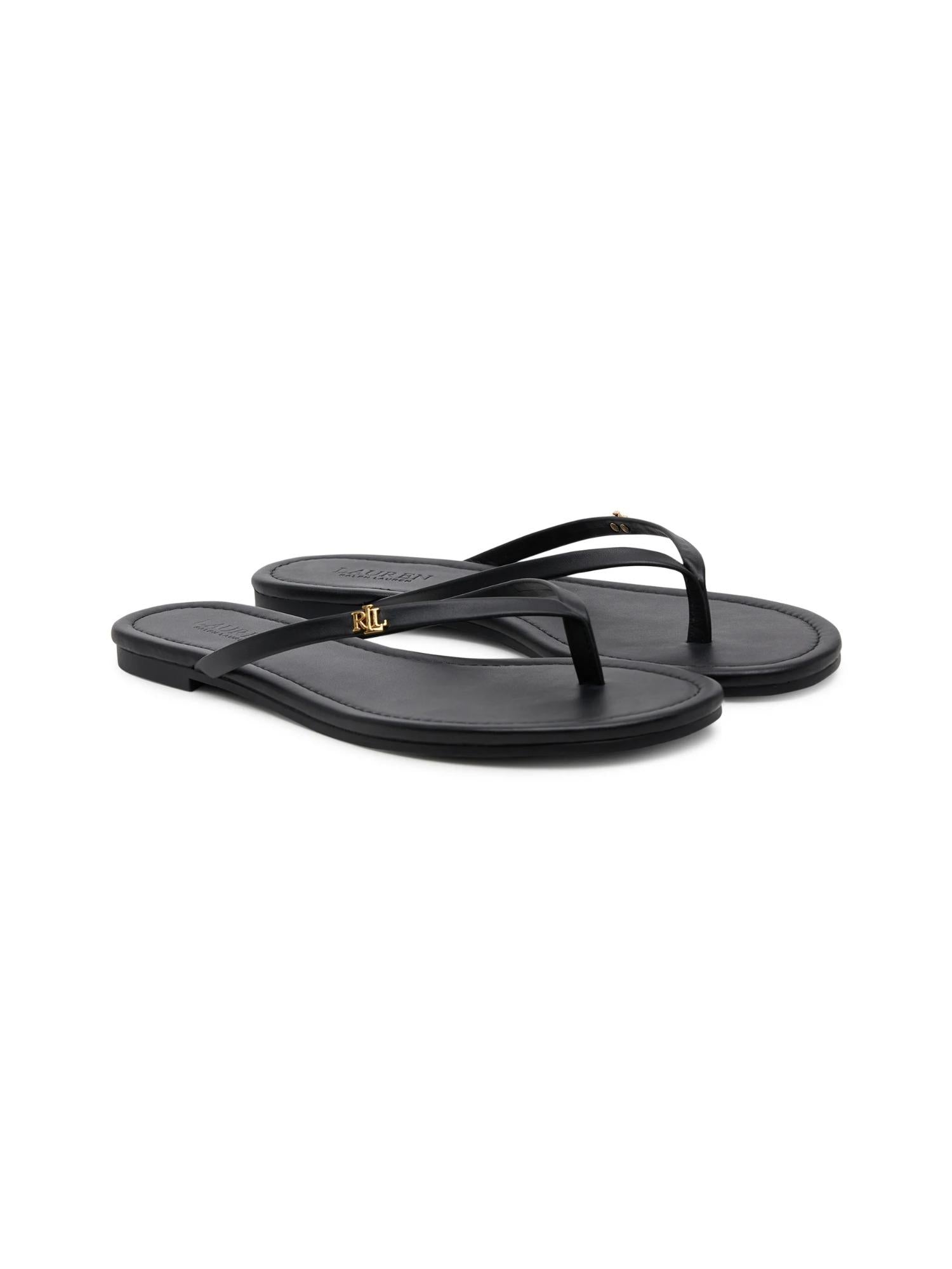 Lauren Ralph Lauren Infradito in pelle Raquel