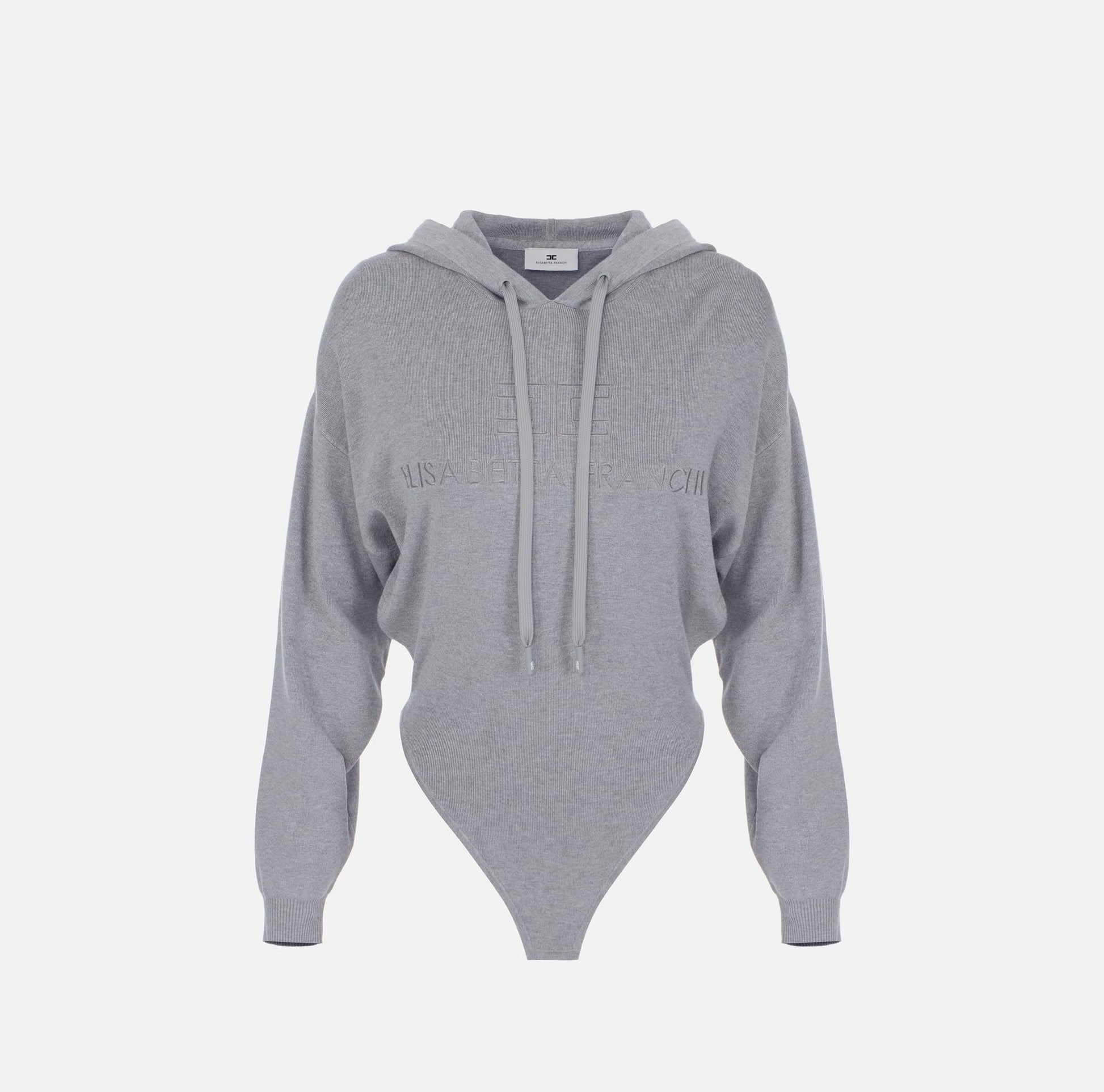 Body in maglia con cappuccio