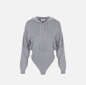 Body in maglia con cappuccio
