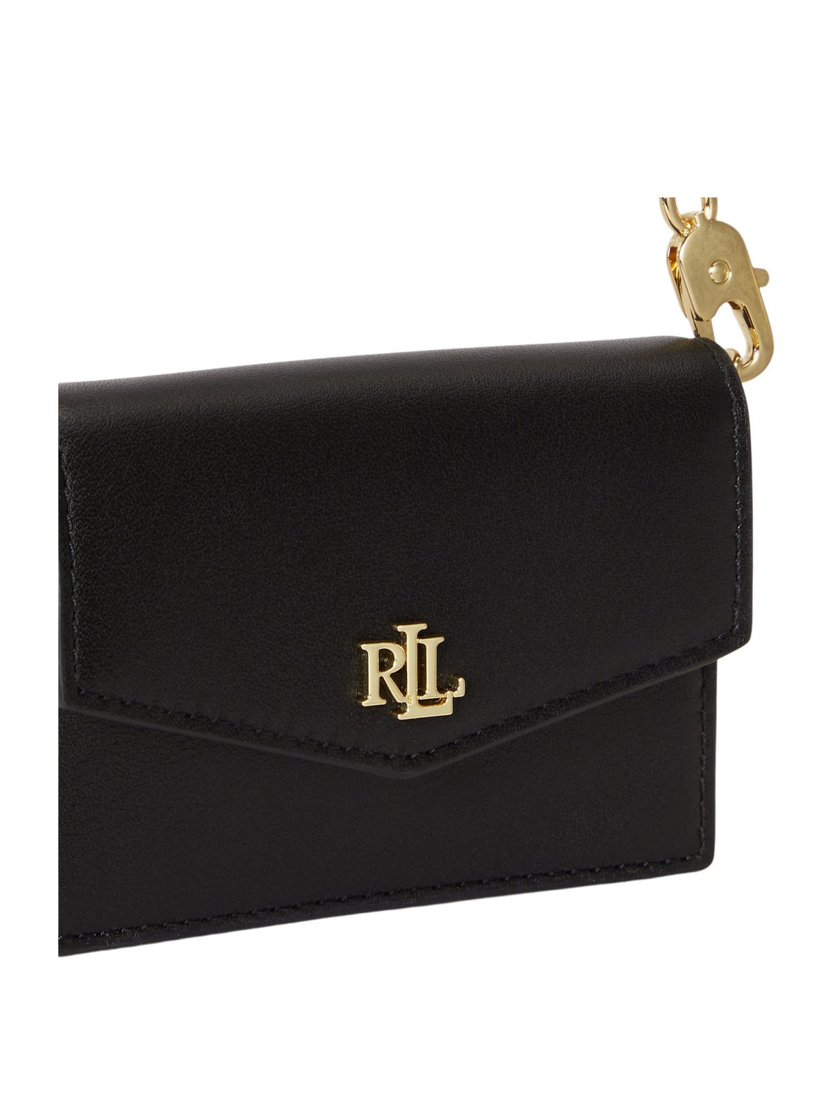 Portacarte con catena in pelle
