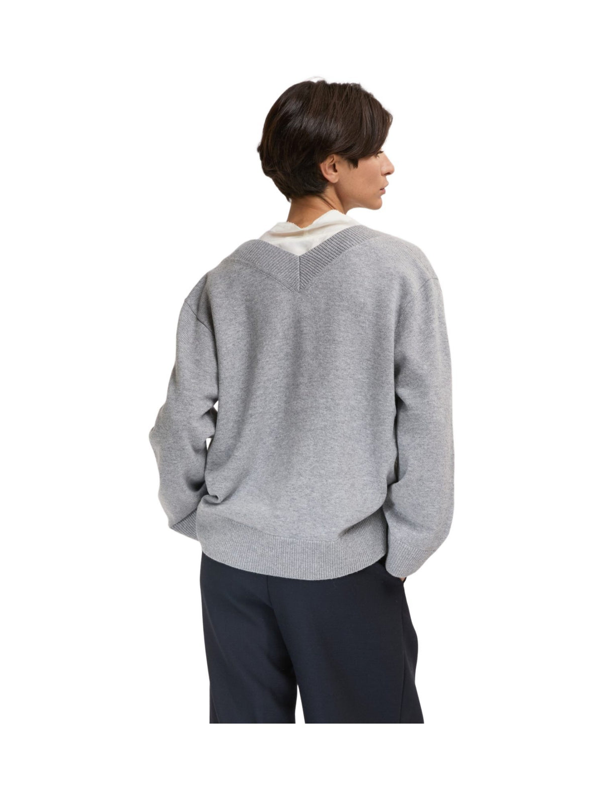Maglione Over con Scollo a V