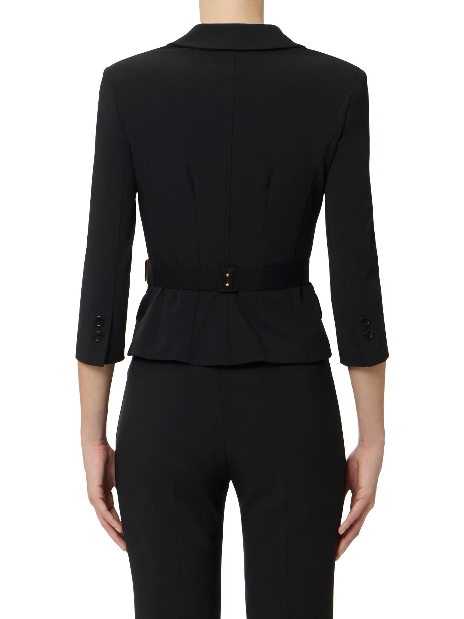 Elisabetta Franchi Giacca doppiopetto con cintura