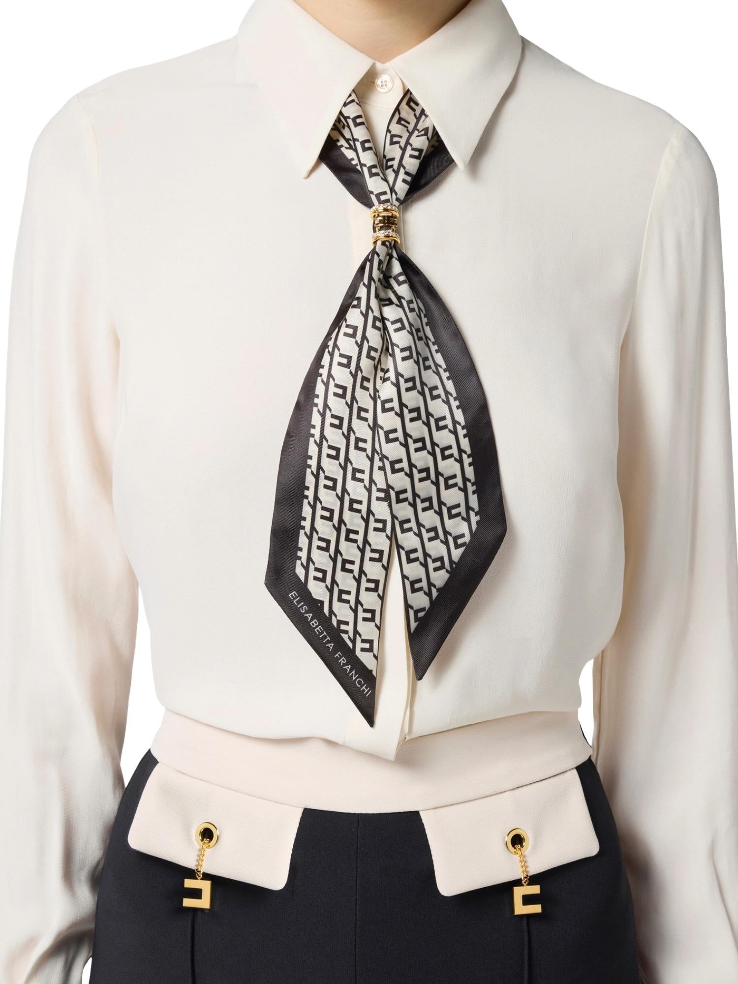 Elisabetta Franchi Camicia con foulard