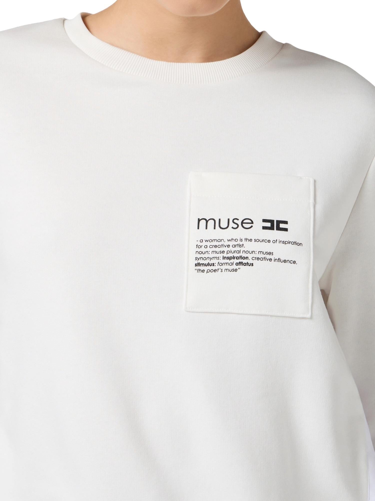 Elisabetta Franchi Felpa doublelayer con camicia