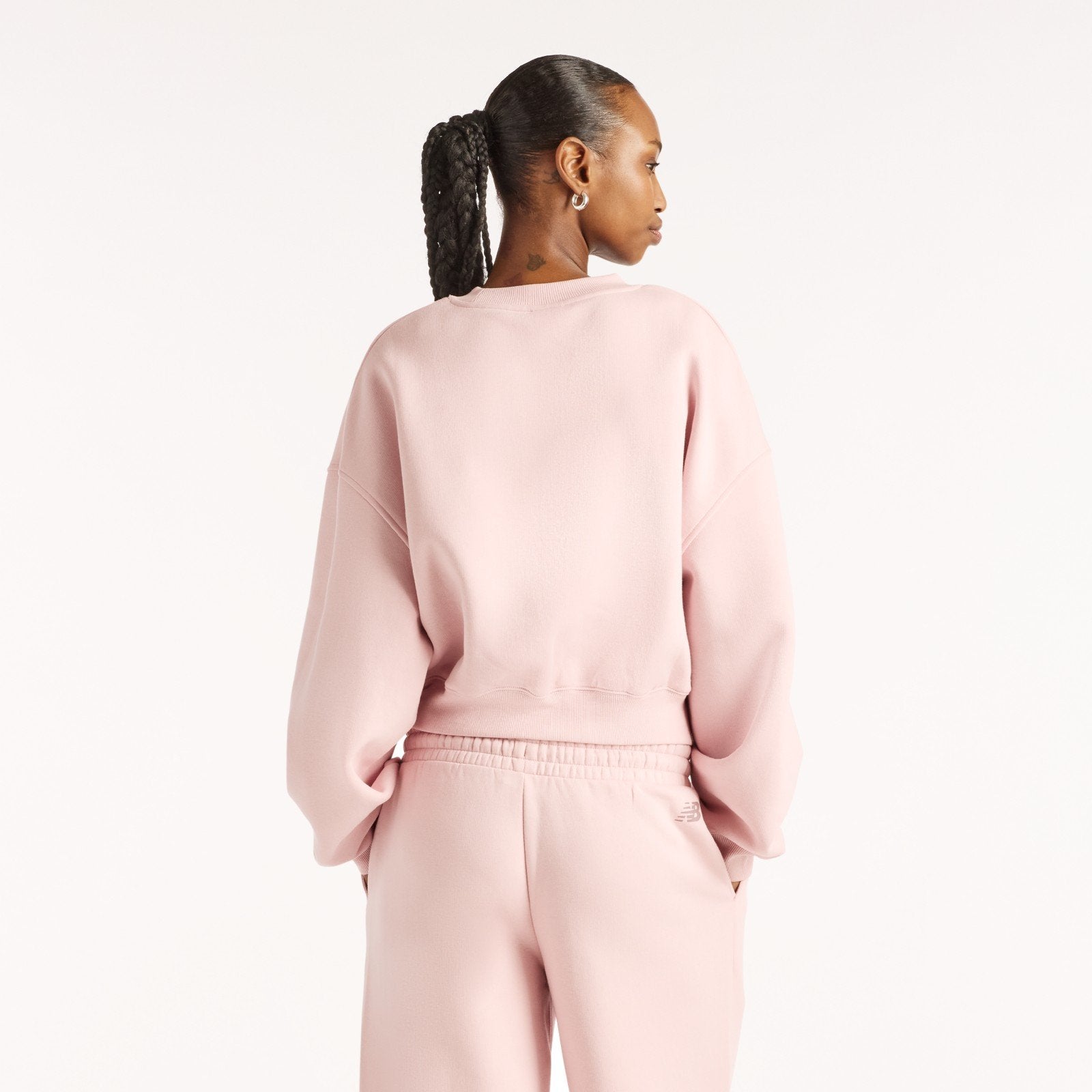 New Balance Felpa Girocollo Trackside Fleece Crew