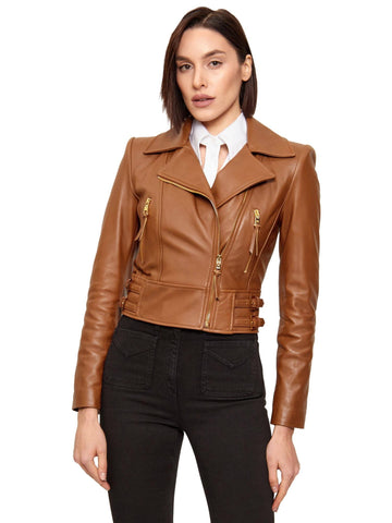Elisabetta Franchi Giubbino biker in pelle