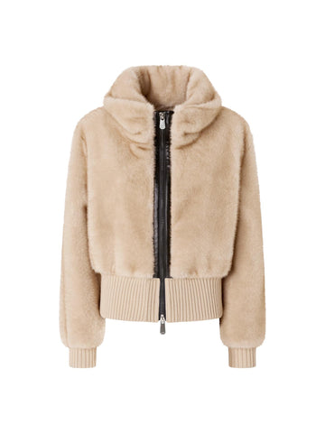 Pinko Bomber en fausse fourrure Bagels