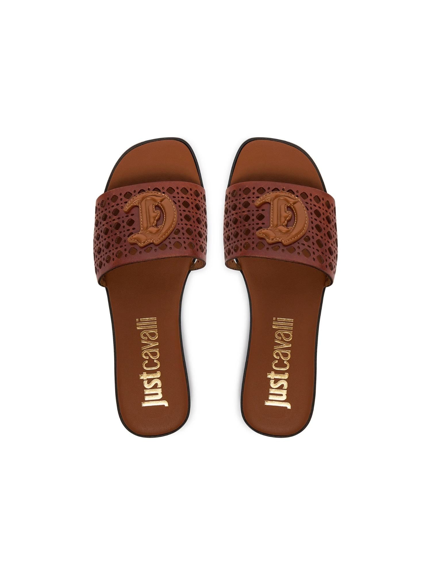 Just Cavalli Ciabatte con fascia cut-out