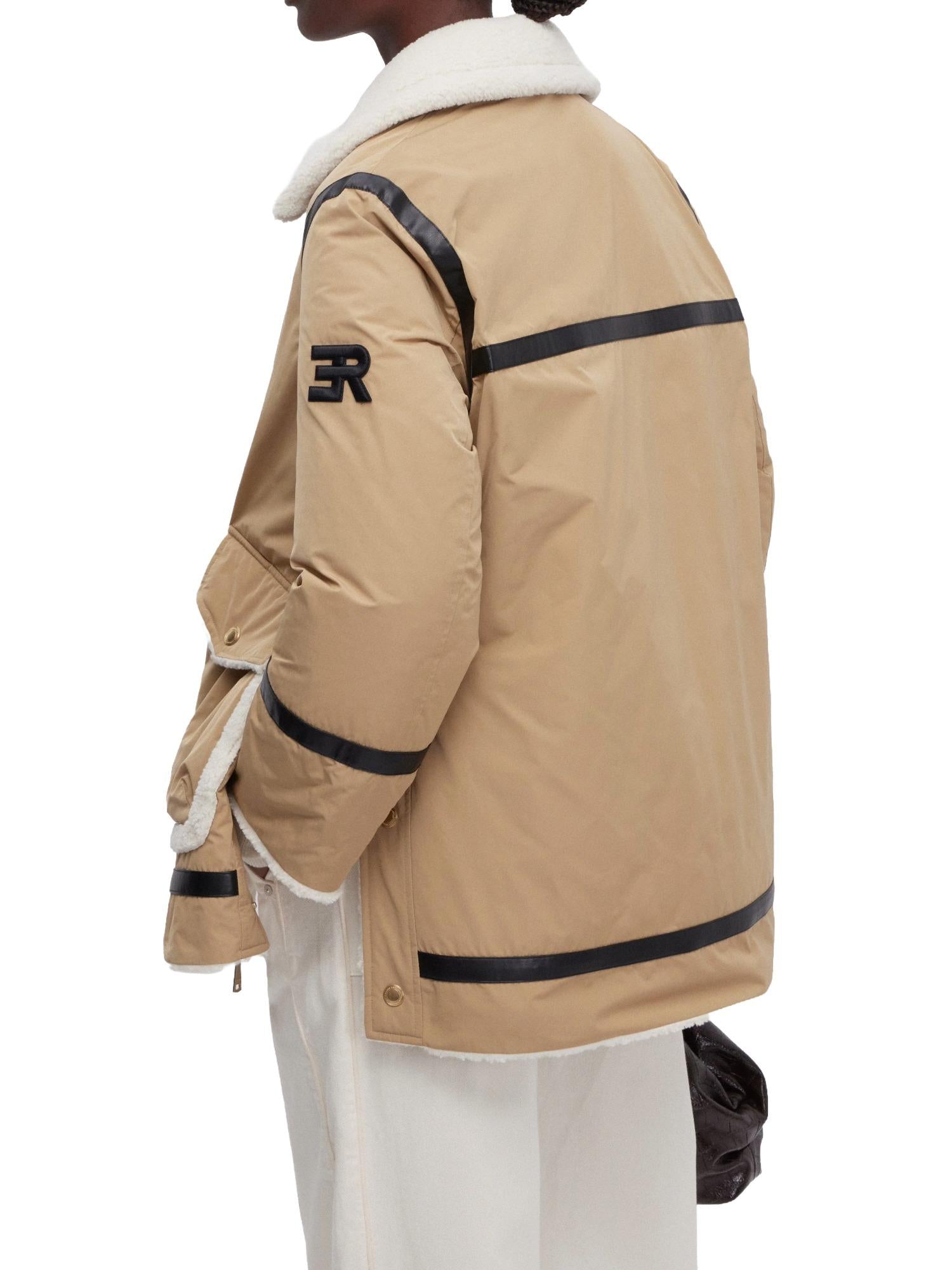 Ermanno Firenze Parka con inserti in montone ecologico