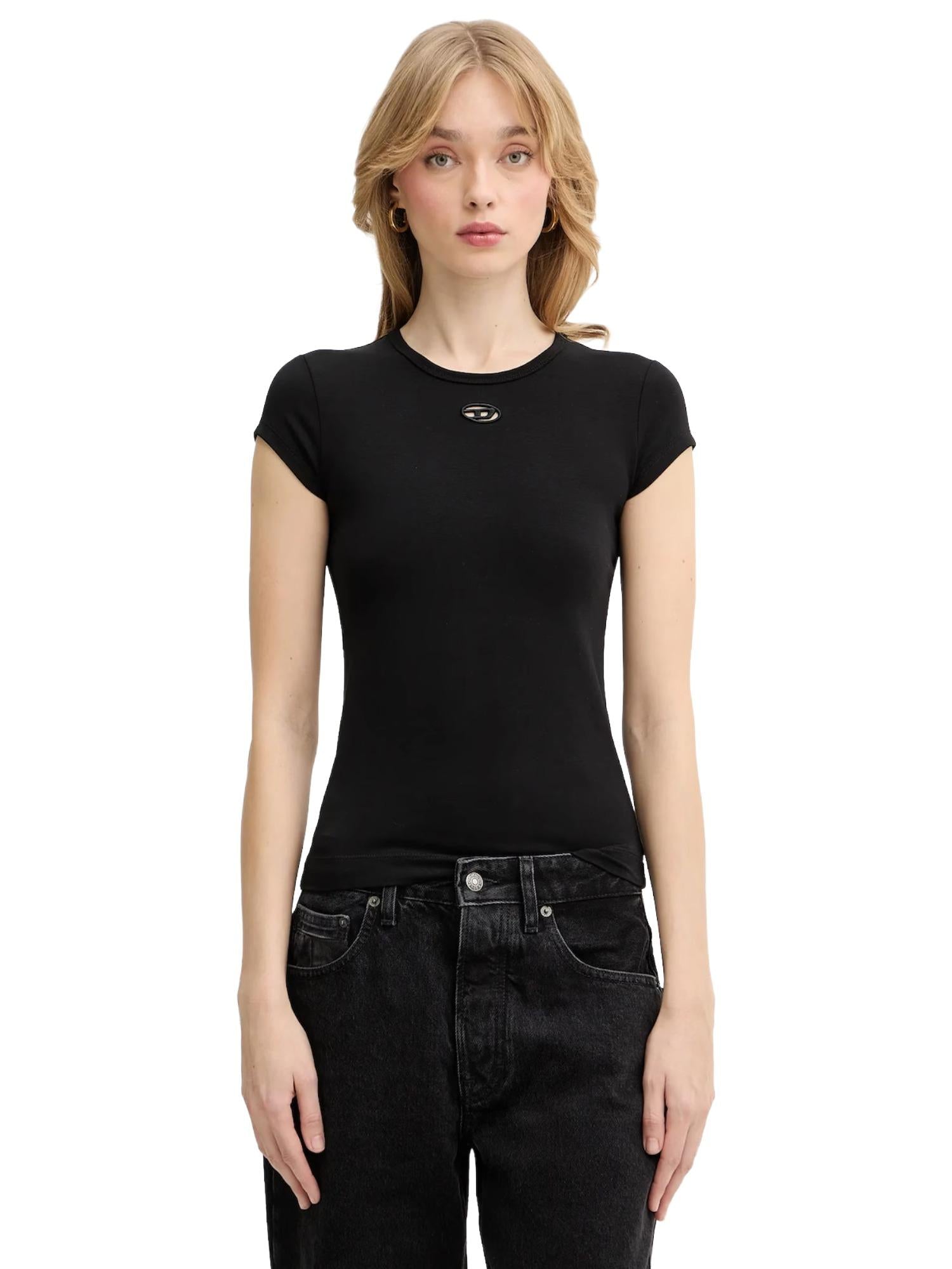 Diesel T-shirt con logo cut-out T-Angie-Od