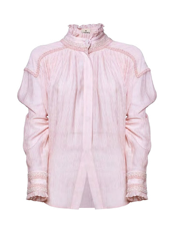 Camicia con Collo alla Coreana