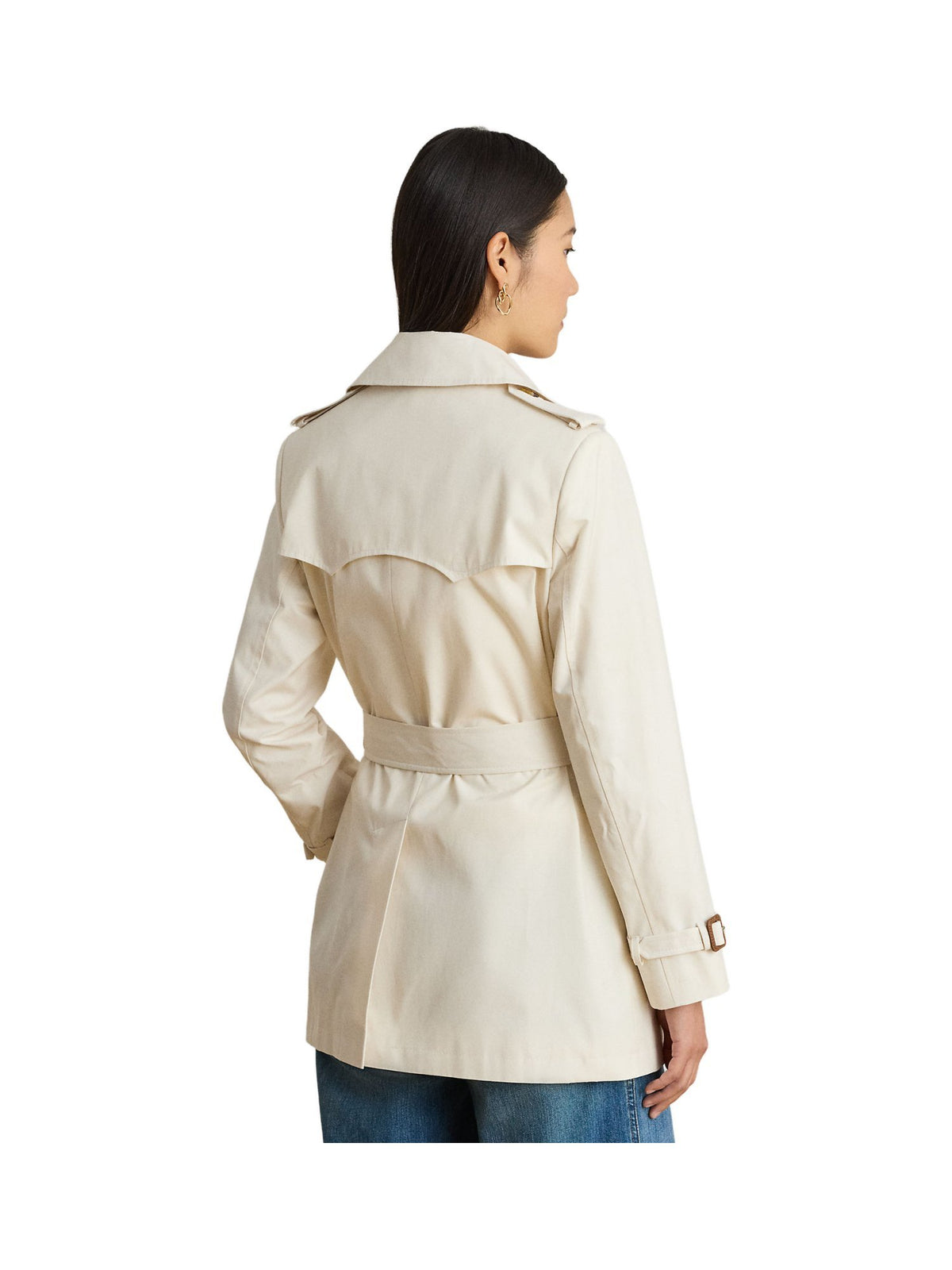 Trench doppiopetto in misto cotone