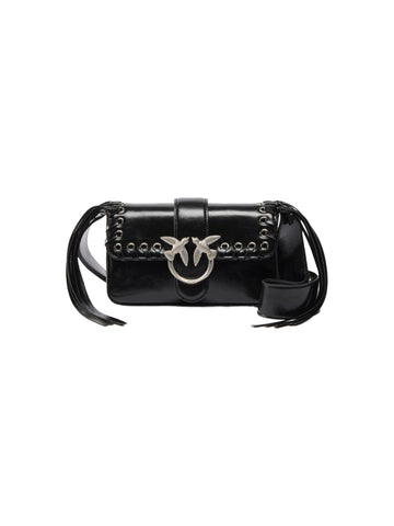 Pinko Borsa Love One Mini Slouchy con frange