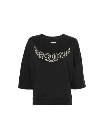 Zadig & Voltaire T-shirt oversize con stampa