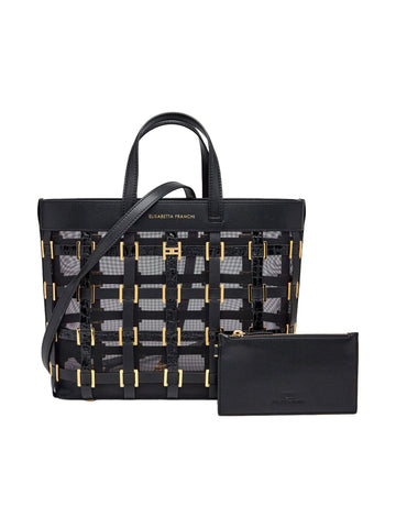 Elisabetta Franchi Borsa in rete con anelle