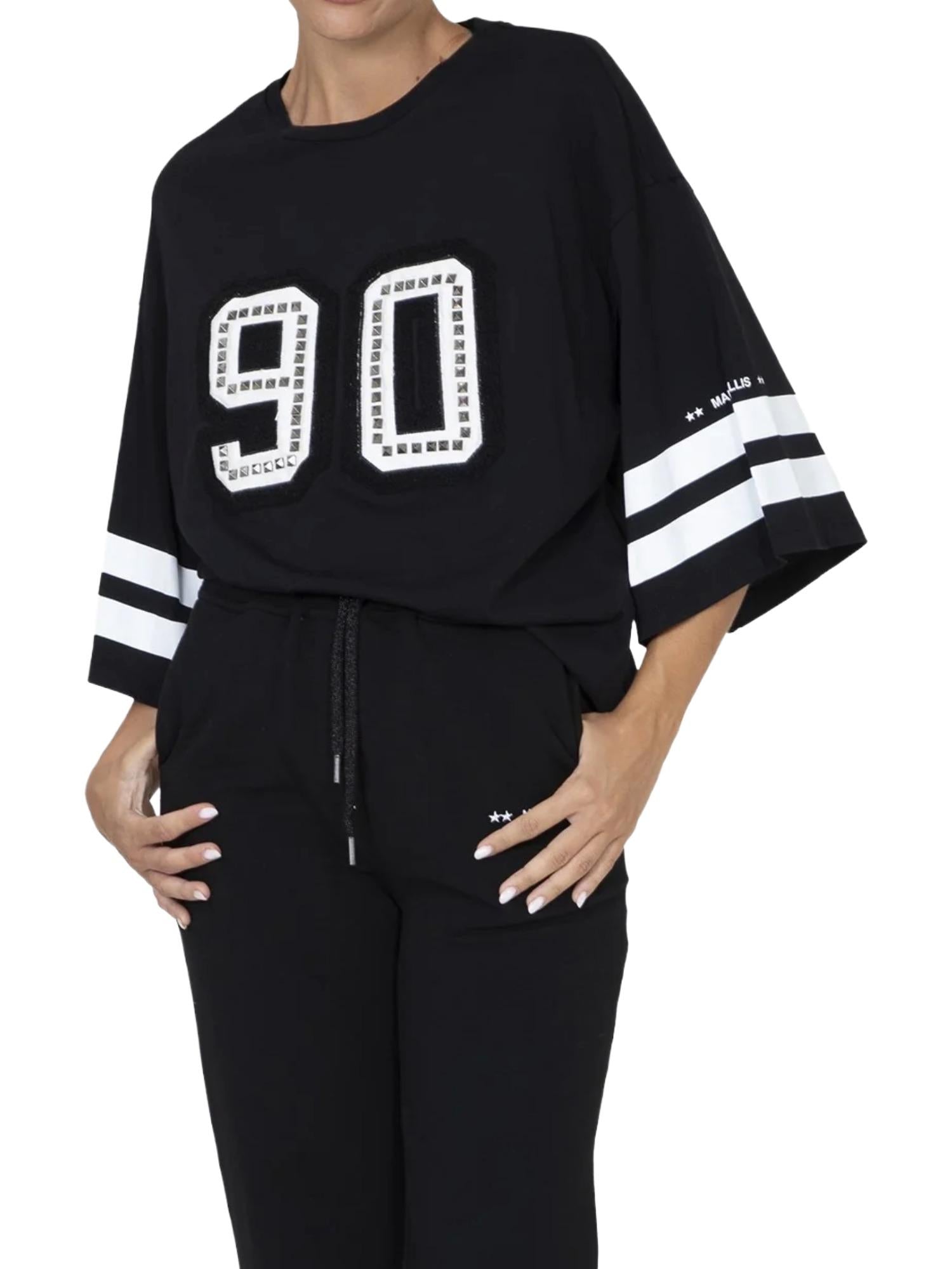 Marc Ellis T-shirt oversize con borchie