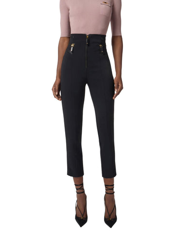 Elisabetta Franchi Pantalone con dettagli zip