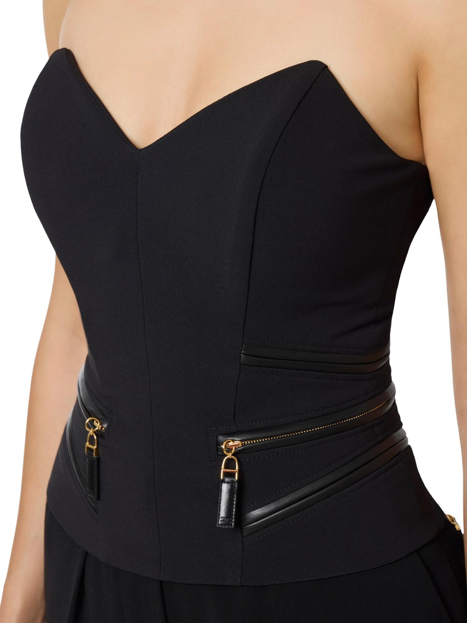 Elisabetta Franchi Top con dettagli zip