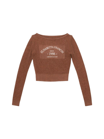 Elisabetta Franchi Maglia lavorata con logo