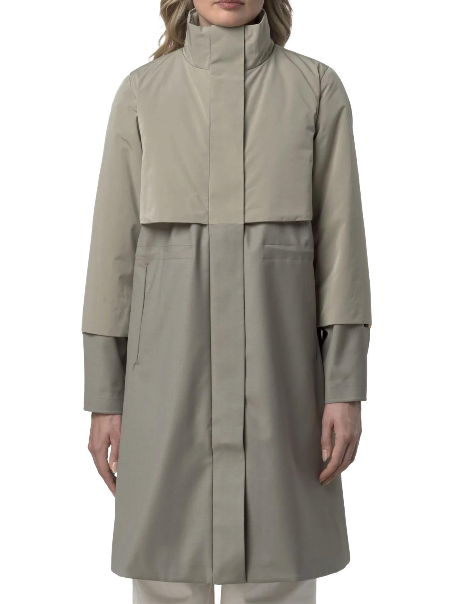 K-Way Giubbotto Ella Wool Nylon Mix